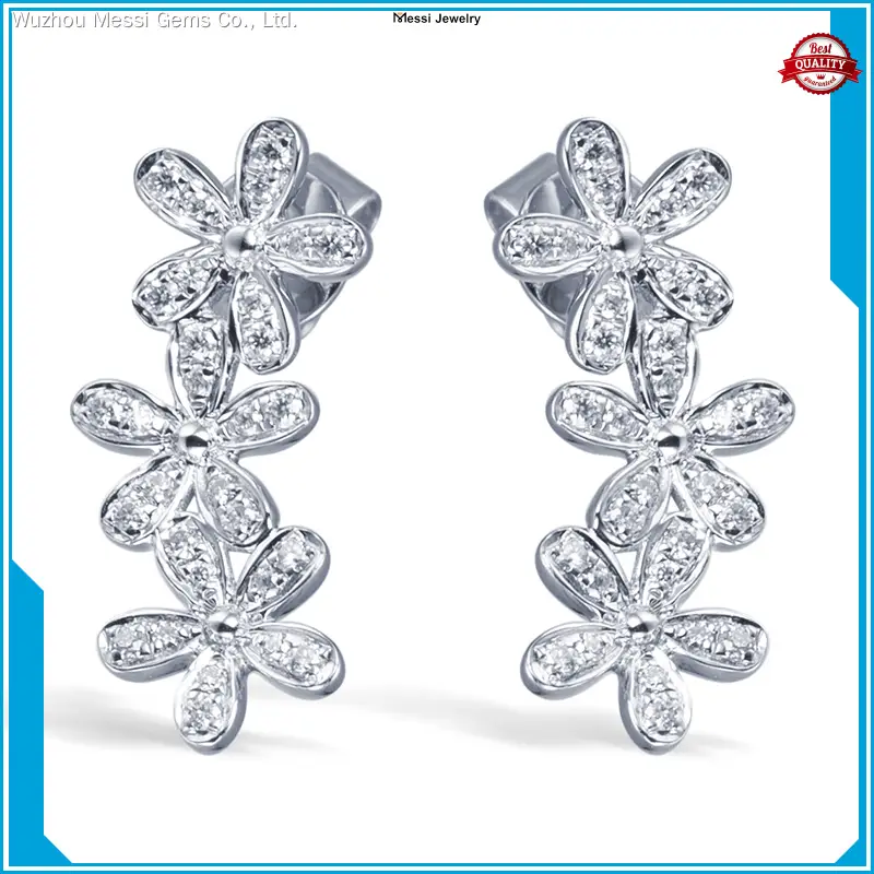 Moissanite Martini Stud Earrings - Lab Grown Diamond Fashion Jewelry 1
