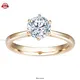 Moissanite Engagement Ring in 14K Yellow Gold - Multi-Functional Fine Jewelry 1