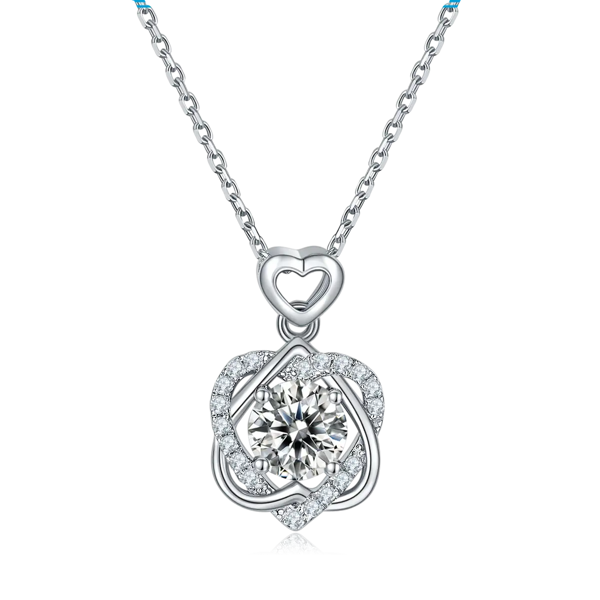 Messi Jewelry 925 Silver Moissanite Tennis Chain 1