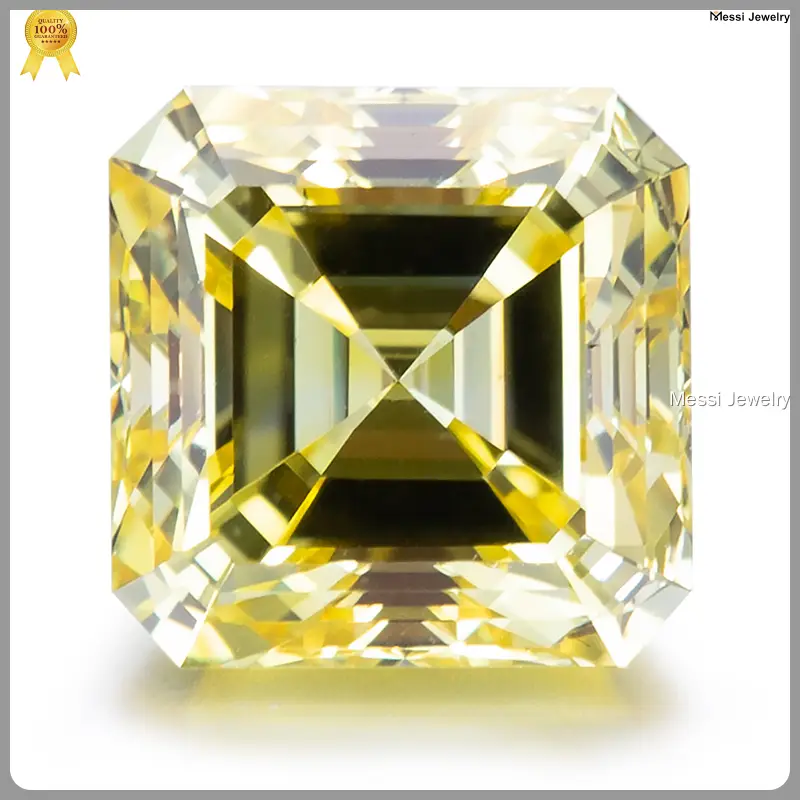 Messi Jewelry Asscher Cut Lab Grown Diamond 1ct 1