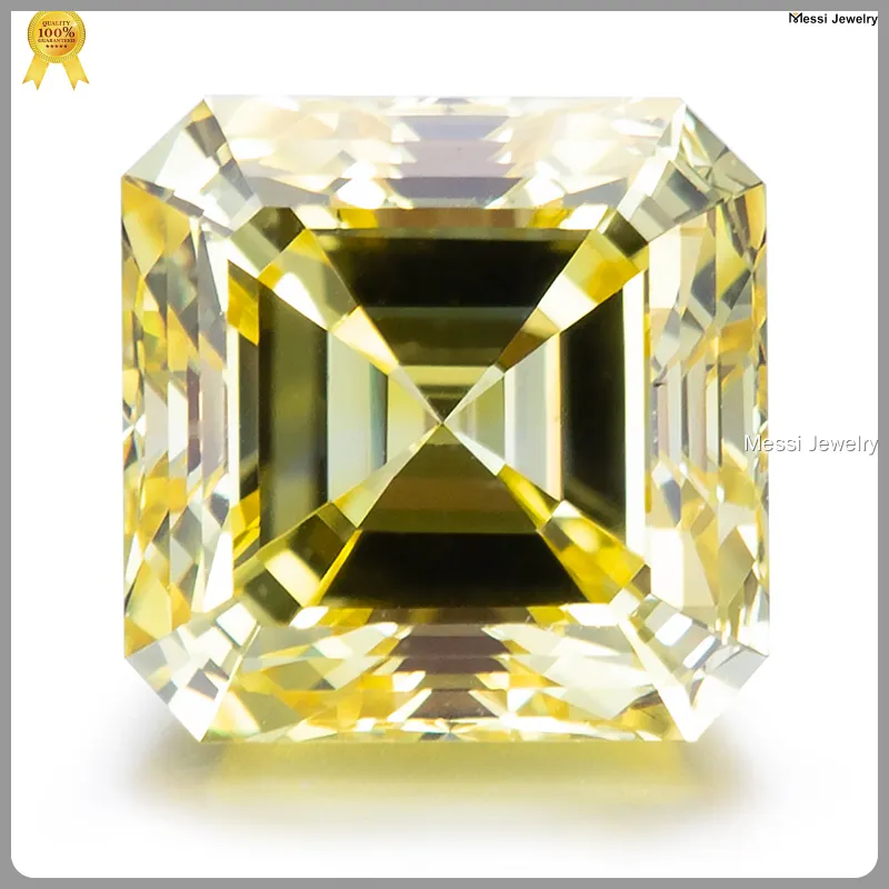 Messi Jewelry Asscher Cut Lab Grown Diamond 1ct 1