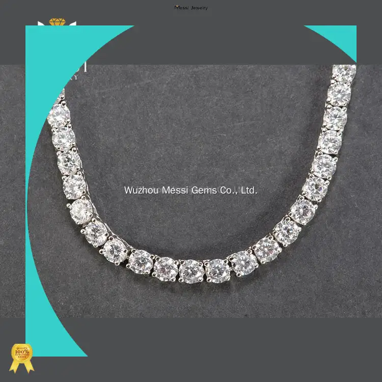 Messi Gems 4mm CZ Tennis Necklace - Best Quality, Low Price 1