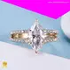 Customizable Rose Gold Moissanite Wedding Band 1