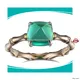 Messi Gems Lab Grown Emerald Ring - Trendy Synthetic Emerald - Fine Jewelry - Women's Yellow Gold Ring 1