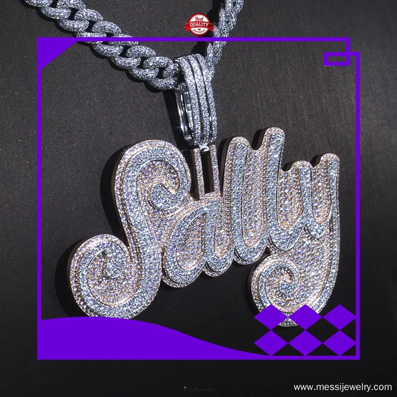 Custom Hip Hop Pendants - High-Tech Messi Jewelry 1