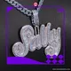 Custom Hip Hop Pendants - High-Tech Messi Jewelry 1