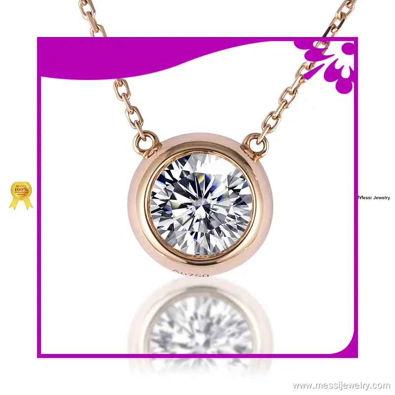 Rose Gold Lab Grown Diamond Necklace - High Quality & Affordable 1
