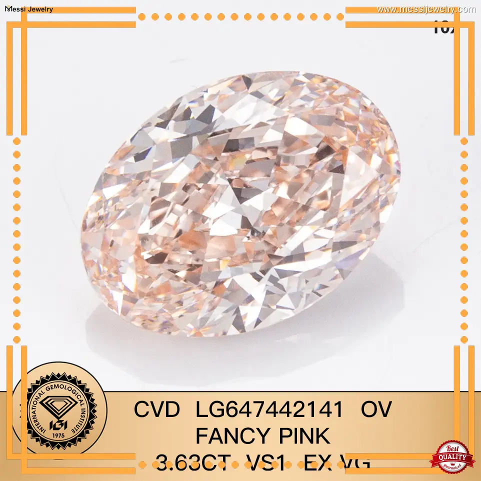 3.63CT Oval Lab Grown Diamond - IGI Certified Symmetry 1