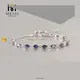 Messi Jewelry Oval Synthetic Emerald Bolo Bracelet - Classic Style 1