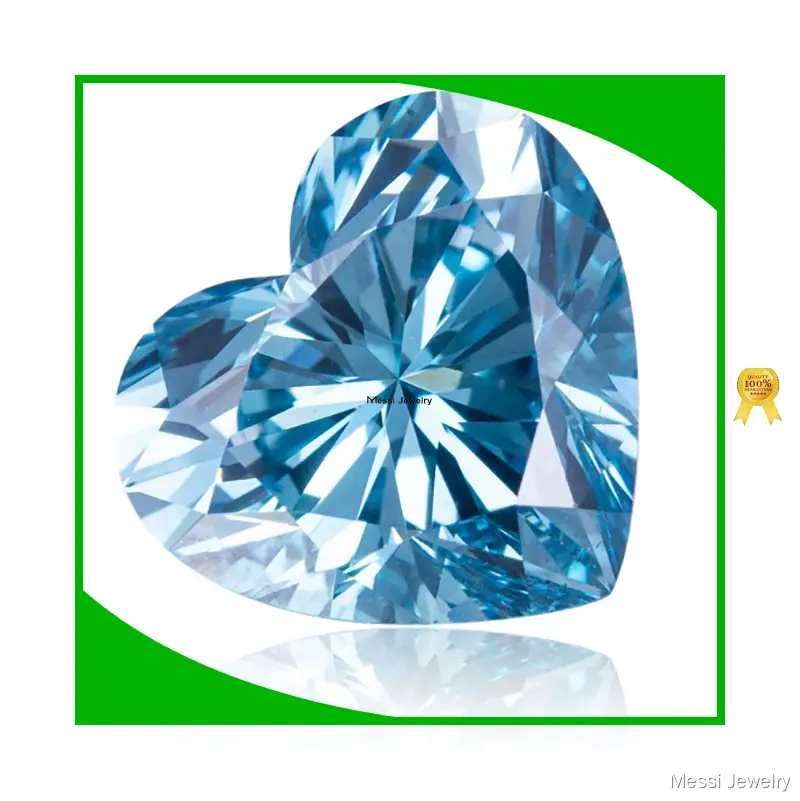 0.1ct Heart VS Loose Blue Lab Grown Diamond - Stable & Certified 1
