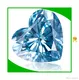 0.1ct Heart VS Loose Blue Lab Grown Diamond - Stable & Certified 1