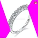 Moissanite GRA Certified Silver Wedding Rings 1