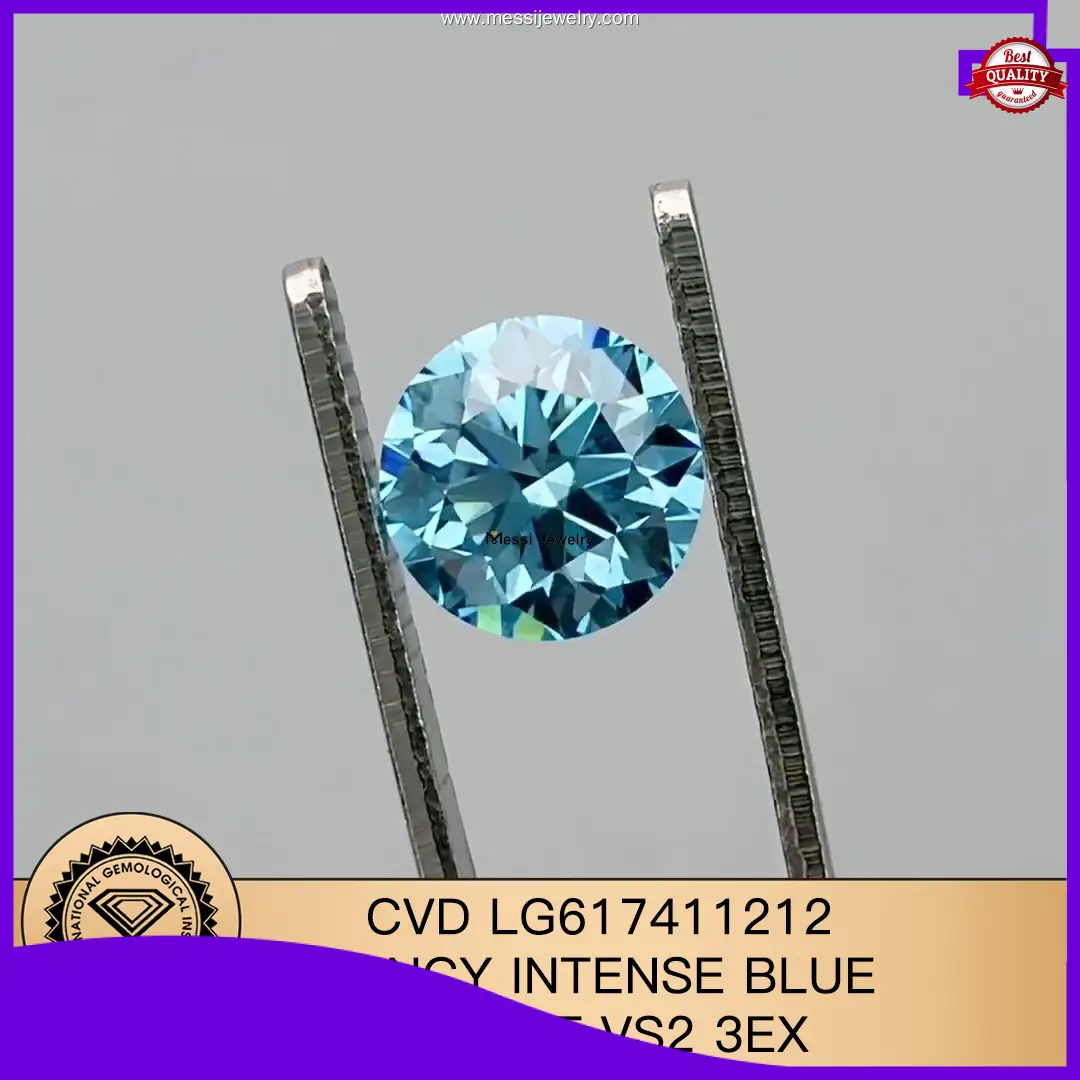 IGI Certified 2.01CT Round Cut Lab Diamond 1