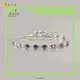 Messi smycken oval form syntetisk smaragd & Moissanite diamant bolo armband 1