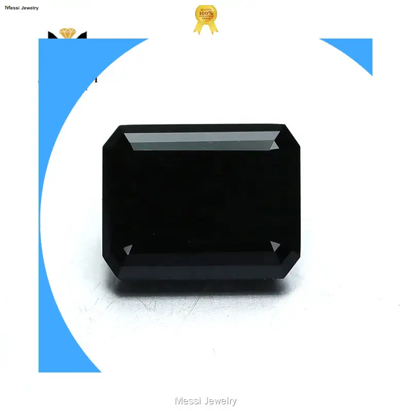 Black Moissanite Emerald Cut 9x7mm - Wholesale Factory Price - Multi-Functional Gemstones 1