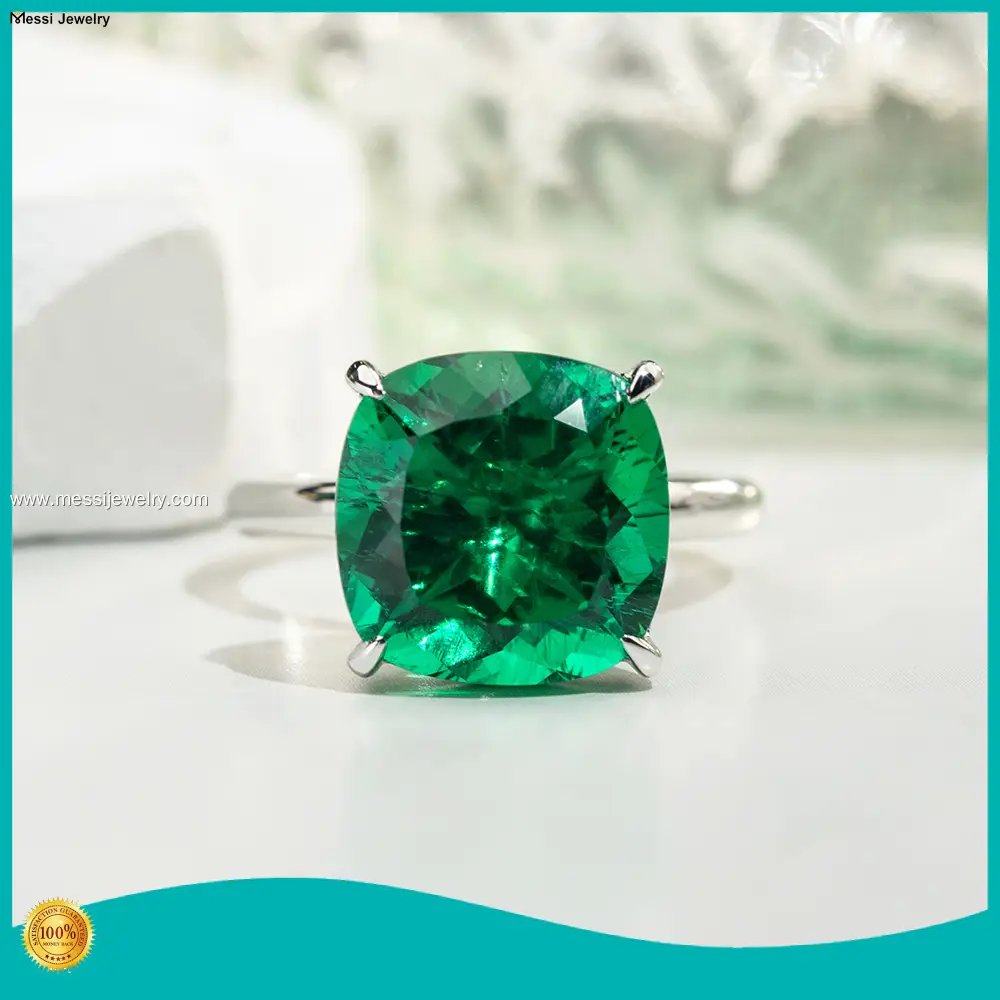 Customizable 14K Best Emerald Ring by Messi Jewelry 1