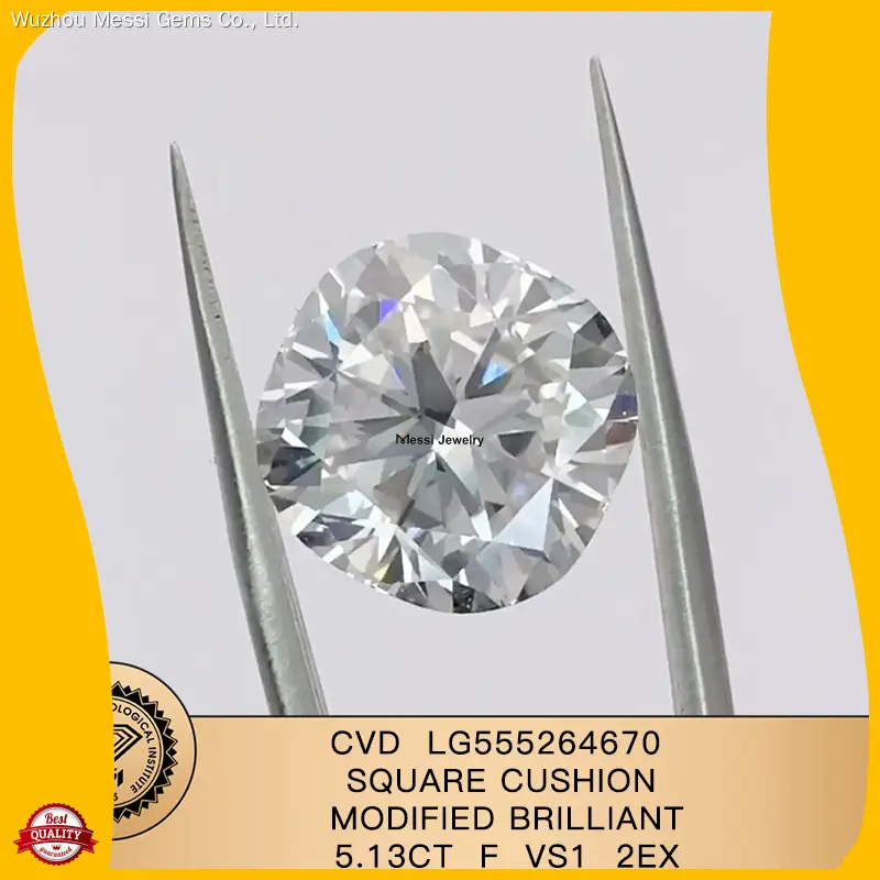 3CT F VS1 Lab Diamond Square Cushion Ring 1
