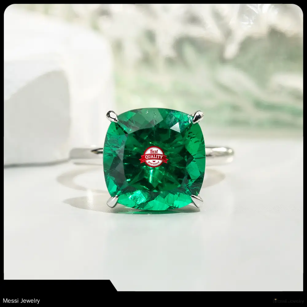 Customizable 14K Best Emerald Ring by Messi Jewelry1 1