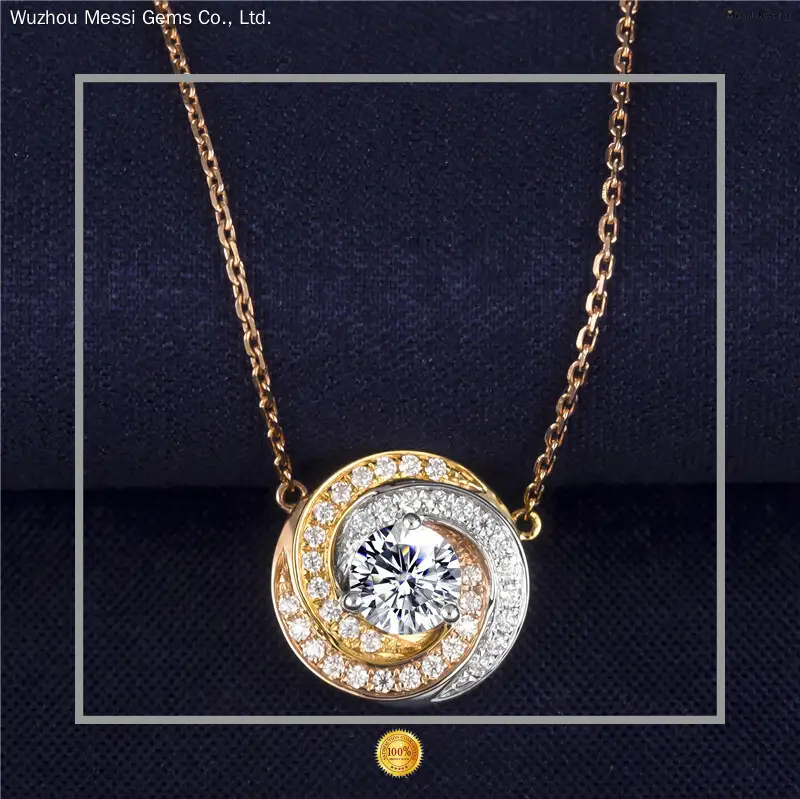 Custom Gold Moissanite Necklace - 14k Gold Women's Jewelry 1