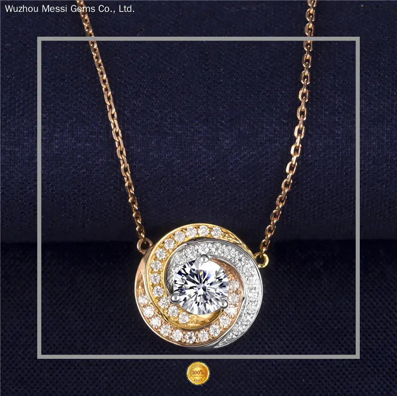 Custom Gold Moissanite Necklace - 14k Gold Women's Jewelry 1