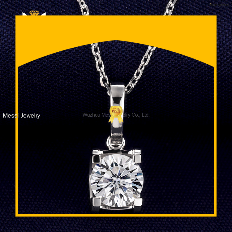 ①と③ 専用　ぎんともも様　ポテチーノ 18Kホワイトゴールドネックレス付き1.0ct CVDラボが栽培された