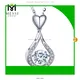 18K White Gold 1ct Moissanite Necklace - Fashionable Statement Jewelry 1