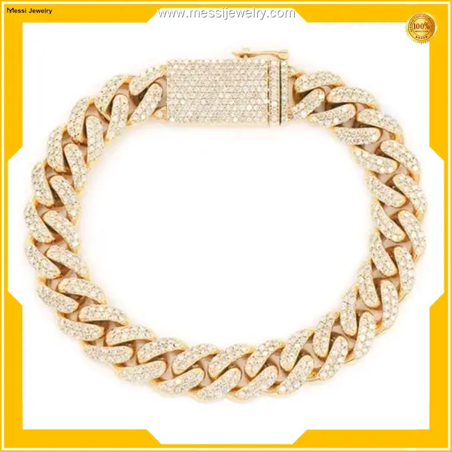925 Silver Moissanite Cuban Chain Bracelet - Quality Tested & Customizable 1
