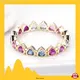 Rainbow Heart Cut 9K Yellow Gold Sapphire Ring 1