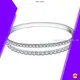 18k White Gold Half Eternity Lab Diamond Bracelet 1