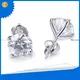 Custom moissanite stud earrings screw back quality assurance Manufacturer | Messi Jewelry 1