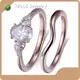 Moissanite Gold Ring Lab Grown Wedding Rings MSR-553 PayPal Wholesale 1