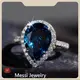 Messi Jewelry Topaz Engagement Ring DHL Manufacturing 1