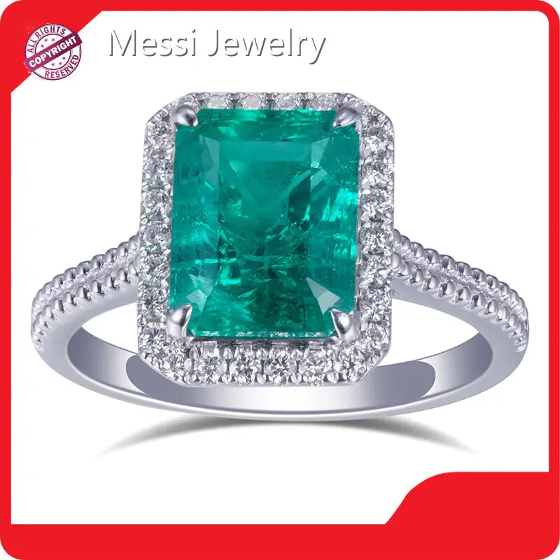 Lab Grown Diamond Producers Gemstone Ring Wholesale - Messi Jewelry 1