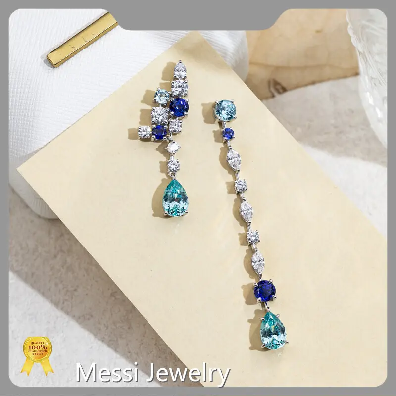 Ruby Stone Earrings T/T ; PayPal ; Western Union ; - for Wedding-related - Messi Jewelry 1