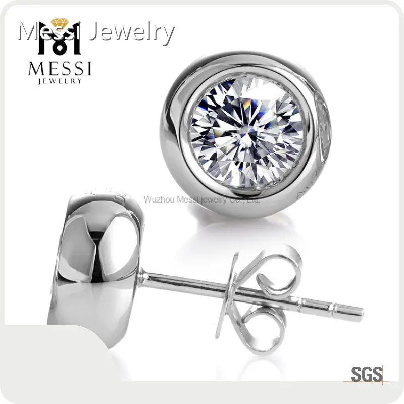 Man Made Diamond Earrings by Messi Jewelry 1