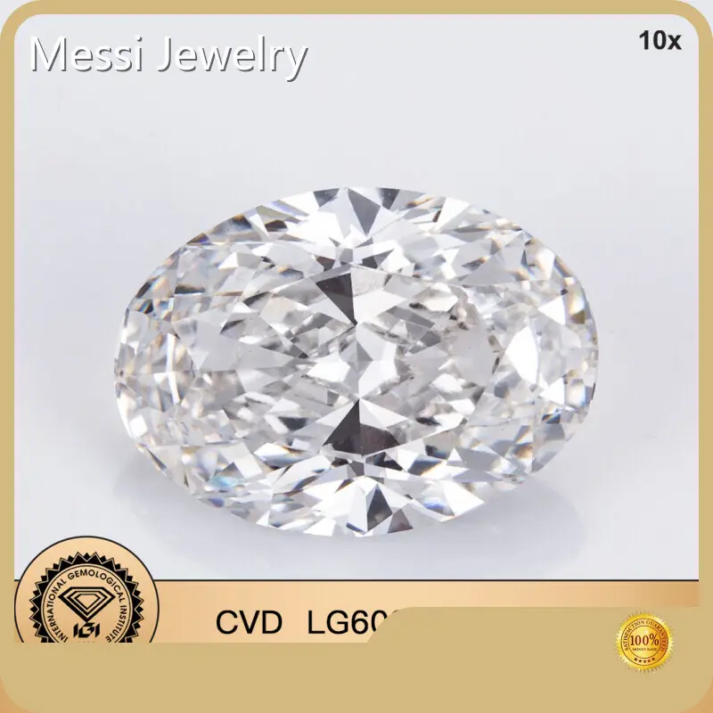 خاتم ألماس بيضاوي الشكل من مختبر متطور بوزن 1.5 قيراط مصنوع من الألماس عالي الجودة للاستخدام في السوار 1