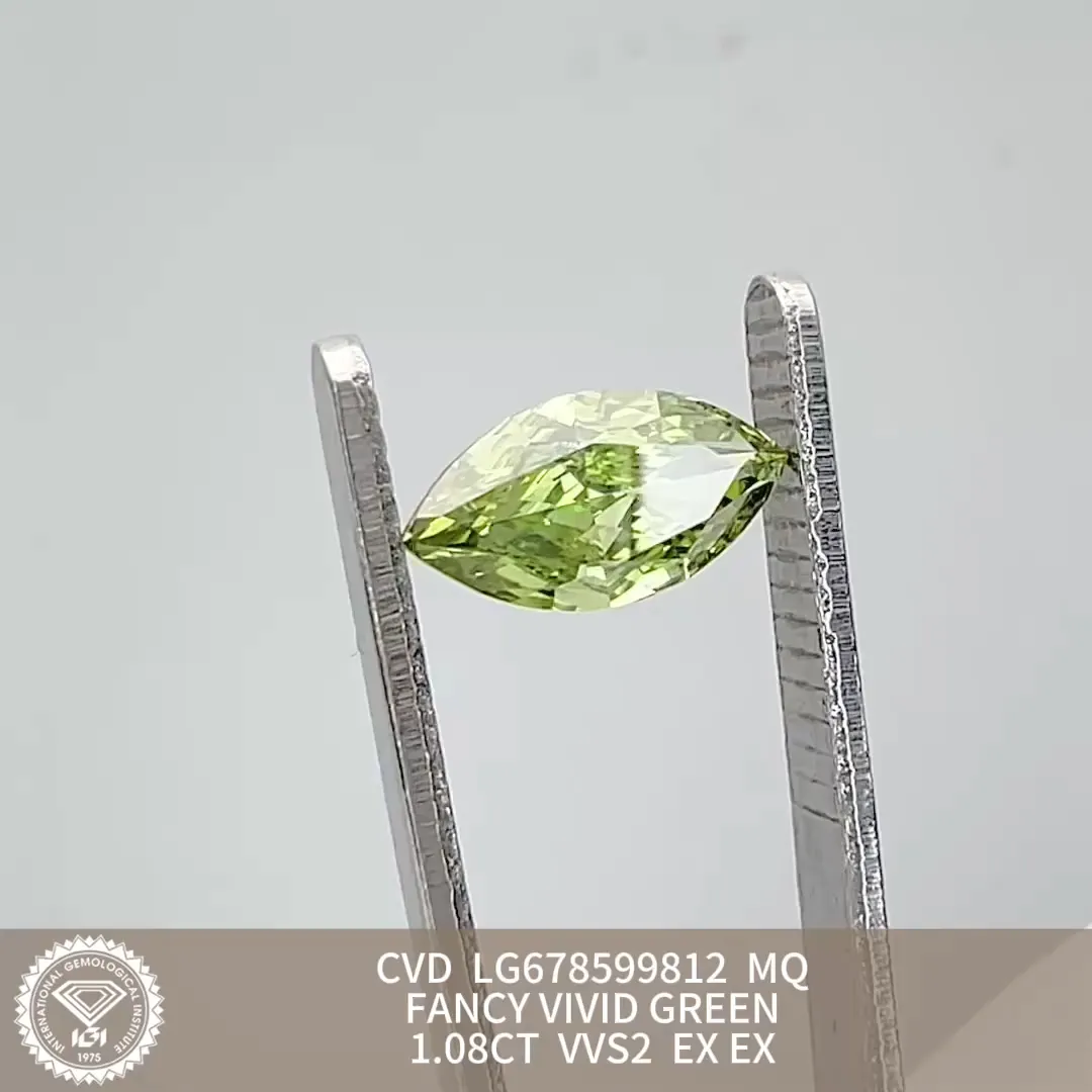 Marquise Green Lab Diamond