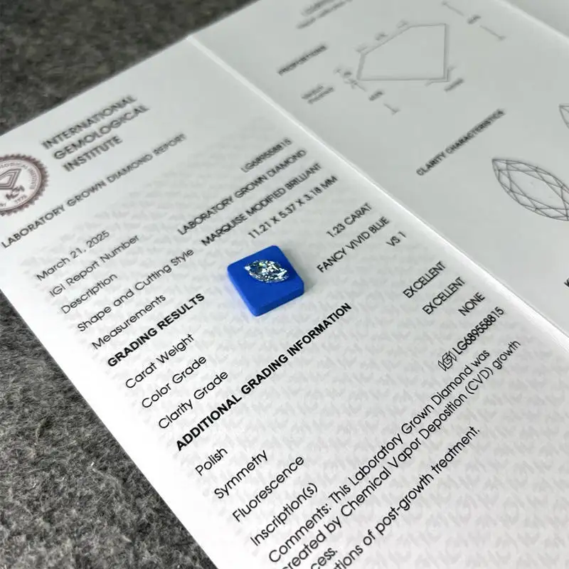 Syarikat Berlian Marquise Tumbuhan Makmal 2 Karat Harga Kilang 6