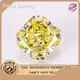 Yellow Lab Diamond Man Made Diamond Rings Directly Sale 1