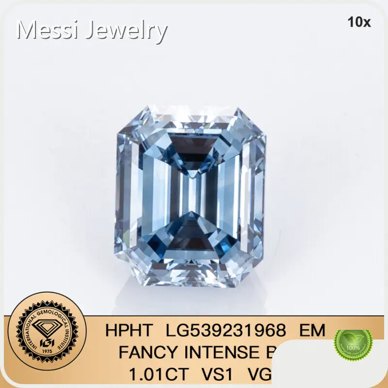 Lab Created Emerald Cut Diamond Lab Grown Diamond Wholesale - Messi Jewelry 1