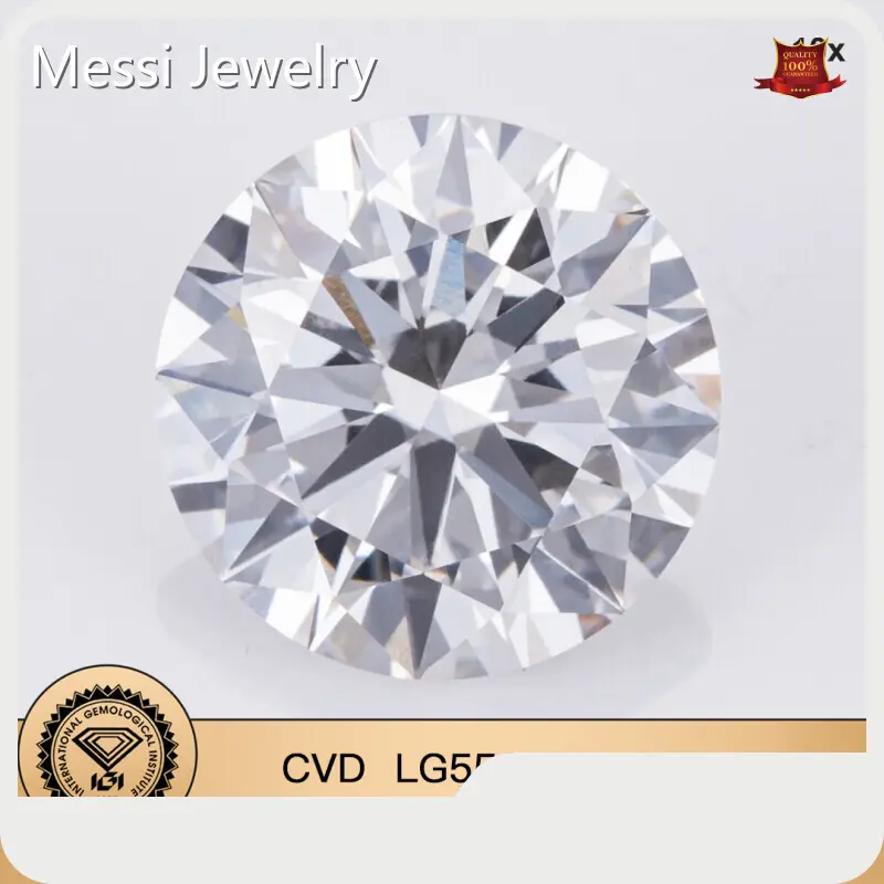 For Necklace Lab Grown Melee Diamonds by Messi Jewelry 1