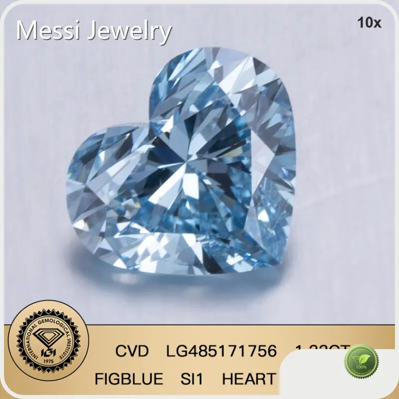 중국에서 제작한 고품질 랩 그로운 하트 다이아몬드 보석 1