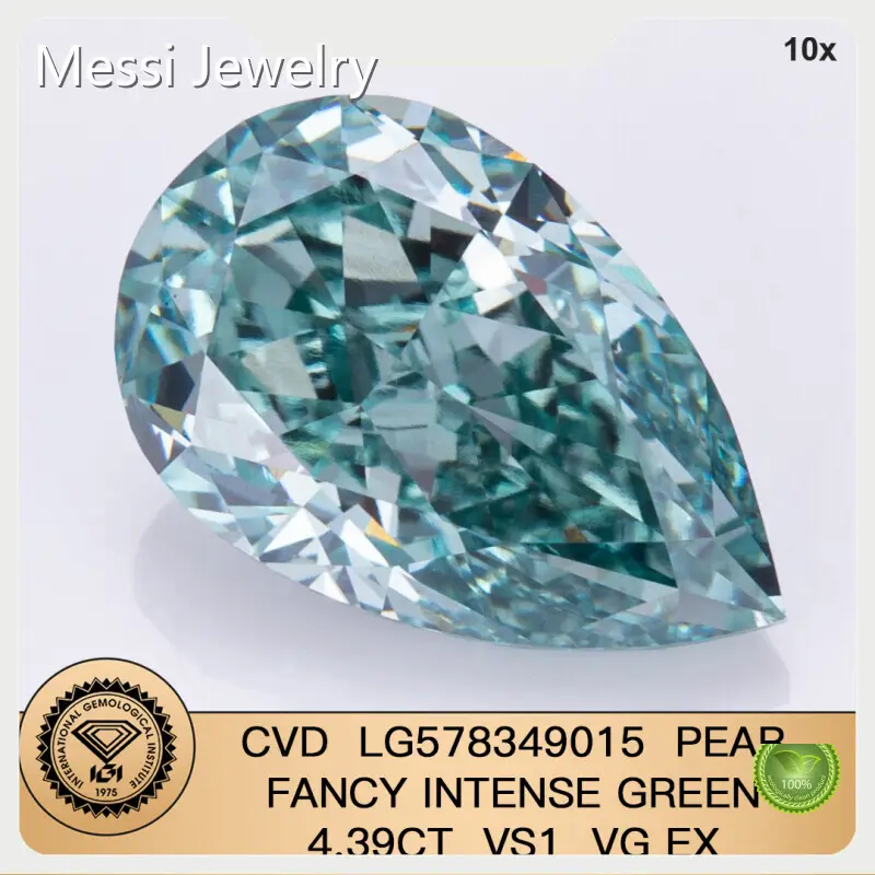 믿을 수 있는 2캐럿 배 모양 다이아몬드 반지 실험실 재배 회사 1