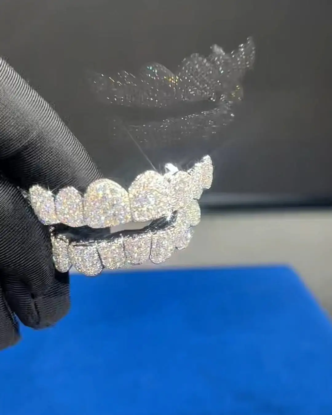 JUMBO VVS Moissanite Diamond Grillz 1