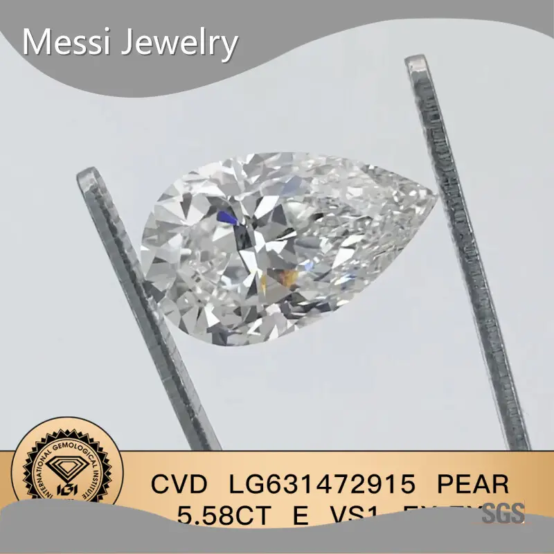 Newly 2 Carat Pear Shaped Diamond Lab Grown Company 1