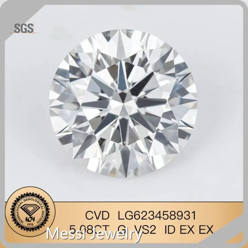 Round Lab Diamond Large Lab Created Diamonds Quality Assurance 1