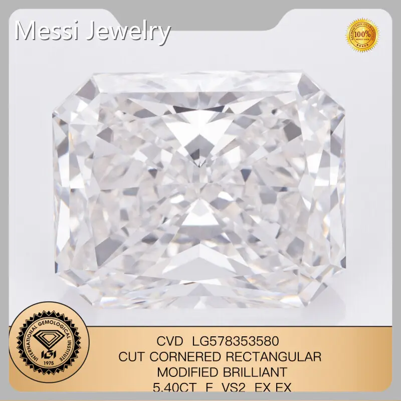 Lab Grown Diamond Manufacturers Emerald Lab Diamond Wholesale - Messi Jewelry 1