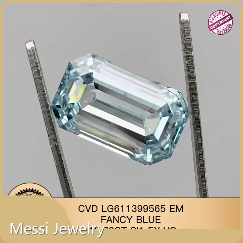 5 Carat Man Made Diamond Lab Grown Diamond Wholesale - Messi Jewelry 1