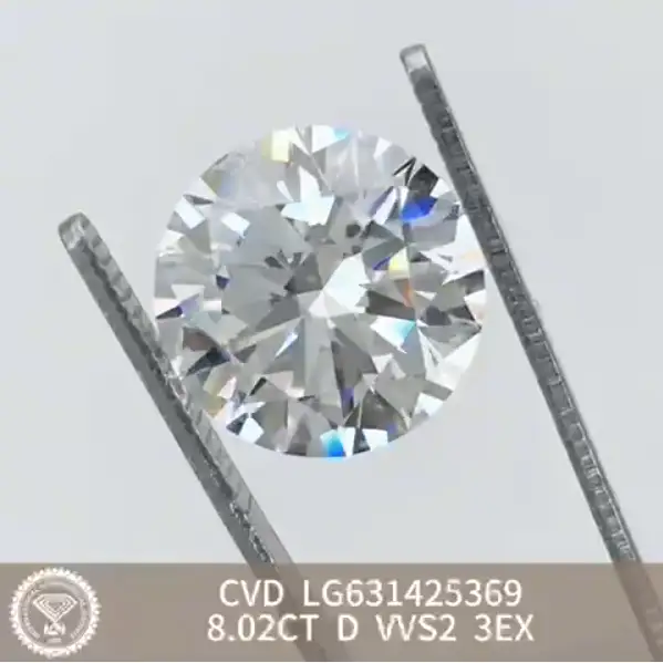 Round 8.02CT D VVS2 IGI Lab Diamond Deposit 1
