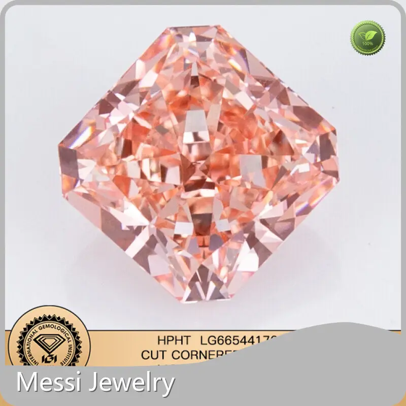 Diamantes artificiales, diamantes de laboratorio rosas al por mayor - Joyería Messi 1